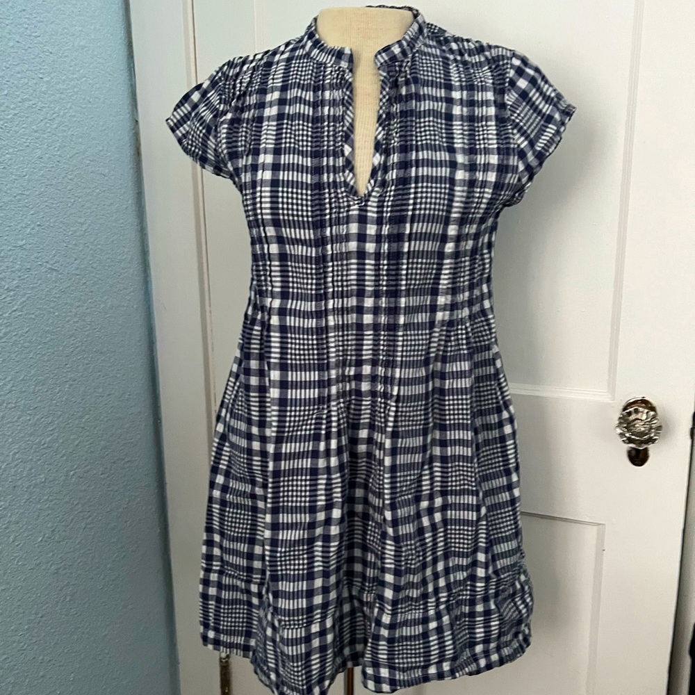 CP Shades navy/white “Regina” cotton tunic/dress, size S